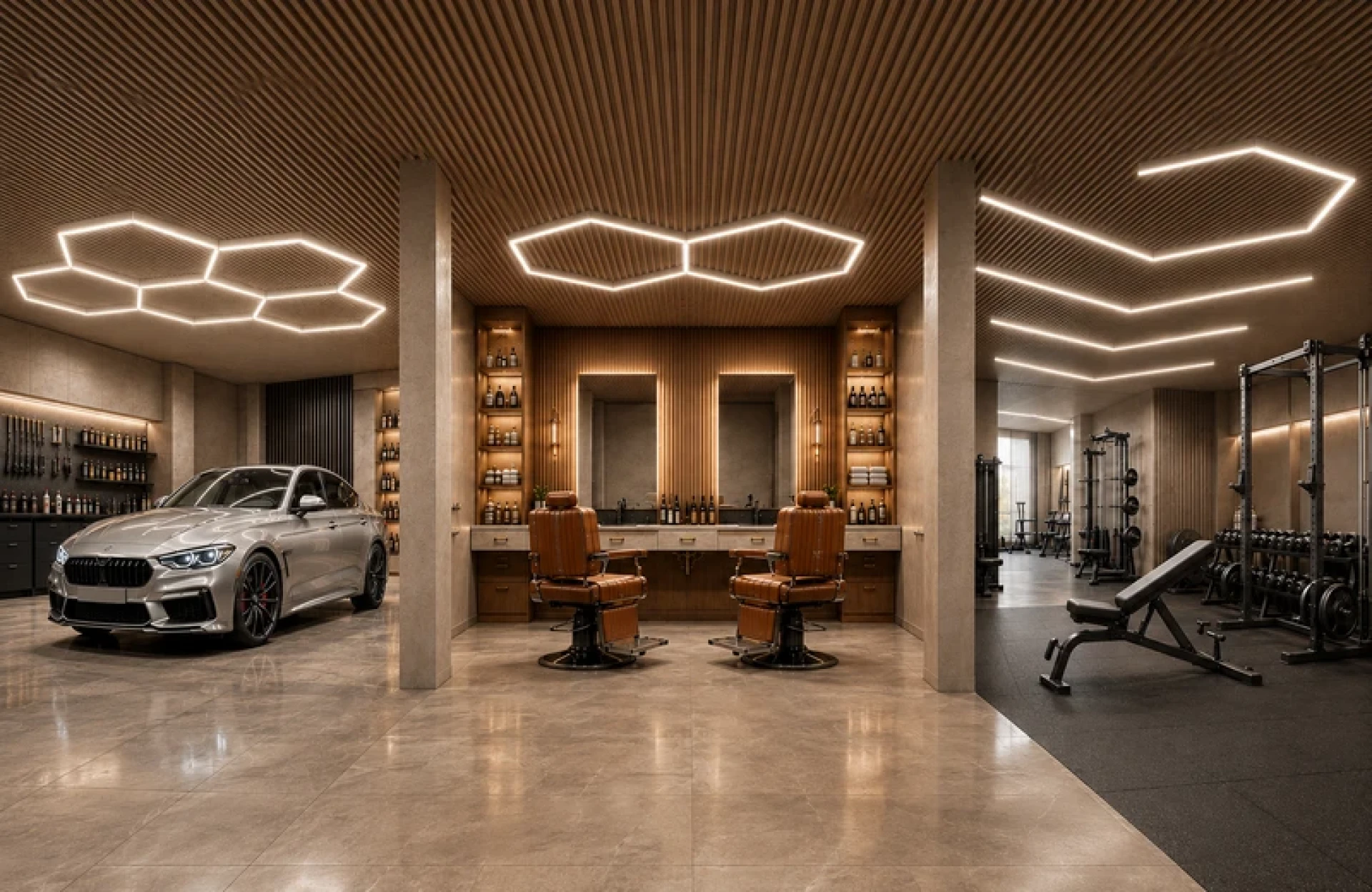 Φωτισμός Detailing Garage