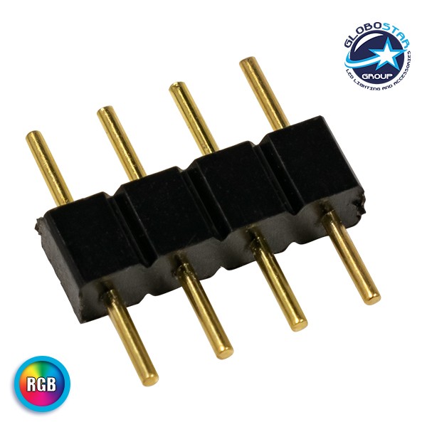 GLOBOSTAR® STRIPART 70701 Ενωτικός Σύνδεσμος για Πολύχρωμη RGB Ταινία LED 4Pin IP20 - Μ1 x Π1 x Υ0.3cm