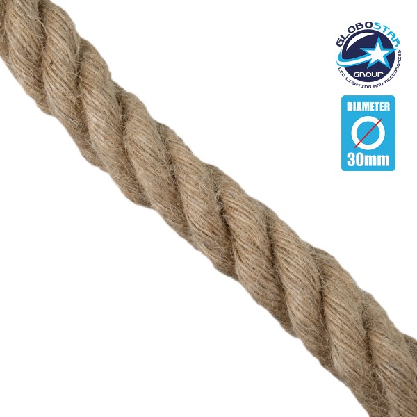 GLOBOSTAR® DECOCABLE 77647 Τριχιά Στριφτό Καλώδιο 3 x 0.75mm² IP20 - Μπεζ - Μ100 x Π3 x Υ3cm