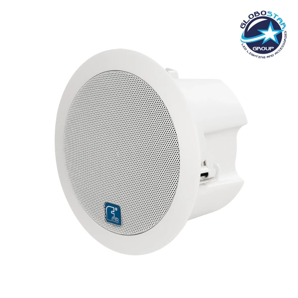 GLOBOSTAR® FDB C500T 98032 Χωνευτό Παθητικό Ηχείο Εγκαταστάσεων με Μετασχηματιστή 100V & 8Ω - 30W RMS (60W Peak) - 1 x 5.25" Inches LF & 1 x 1" Inches HF - IP20 - Λευκό - Μ21.3 x Π21.3 x Υ12.8cm / Q17.5 x 11.4cm - 2 Χρόνια Εγγύηση