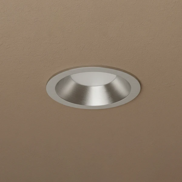 kelvo® SIGMA KLV-101-0043 Χωνευτό Φωτιστικό Downlight Σποτ Μπάνιου για Λάμπα MR16 με Ντουί GU10 AC 220-240V Αδιάβροχο IP65 - Νίκελ Βούρτσας - Μ8.5 x Π8.5 x Υ4.4cm / Q7.5cm