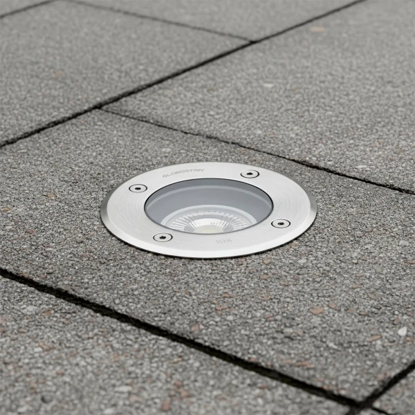 kelvo® KERIA KLV-101-0275 Χωνευτό Φωτιστικό Σποτ Δαπέδου για Λάμπα MR16 με Ντουί GU10 AC 220-240V Αδιάβροχο IP68 IK09 - Ανοξείδωτο Ατσάλι SS316 - Μ11 x Π11 x Υ11.5cm / Q10.4cm
