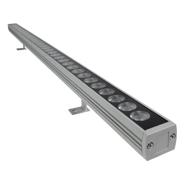 GLOBOSTAR® WASHERPANDA 999-0273 Μπάρα Φωτισμού Wall Washer LED 36W 4140lm 15° DC 24V Αδιάβροχο IP67 Φυσικό Λευκό 4500K Dimmable - Bridgelux SMD Chip - Γκρι Ανθρακί - Μ100 x Π4 x Υ3cm - 3 Χρόνια Εγγύηση
