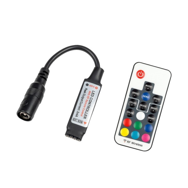 GloboStar® 73420 Ασύρματος LED Controller RGB με Χειριστήριο RF 2.4Ghz DC 5-24V Max 288W