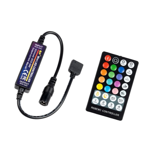 GloboStar® 73429 Ασύρματος LED RGB Controller με Χειριστήριο RF 2.4Ghz DC 5-24V Max 144W