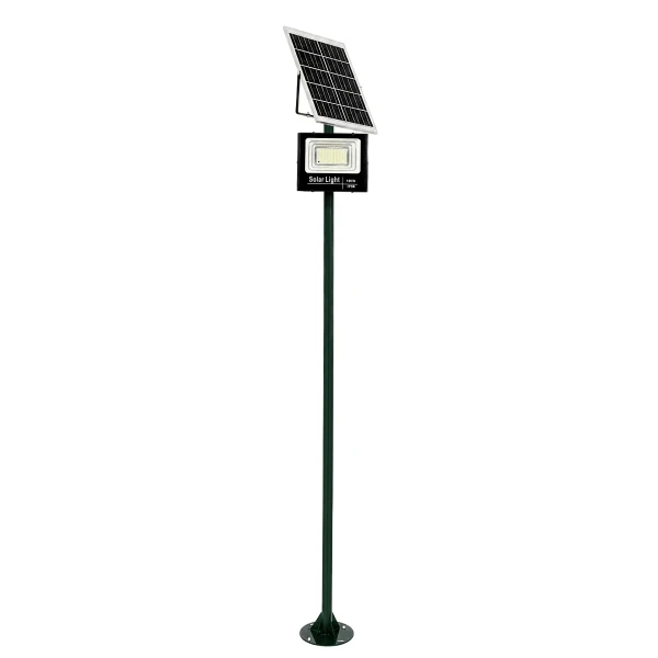 GLOBOSTAR® HELIOS-280 GLB-000-0006 Μεταλλικός Γαλβανισμένος Στύλος Φωτισμού για Φωτοβολταϊκό Προβολέα Εξωτερικού Χώρου - RAL 6009 Κυπαρίσσι Ματ - Μ35 × Π25 × Υ280cm