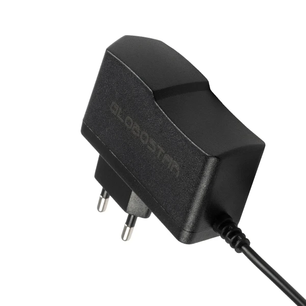 GLOBOSTAR® VOLTIX GLB-107-0001 Τροφοδοτικό/Μετασχηματιστής Class II SELV 12W 1A AC 220-240V σε DC 12V IP20 - Μαύρο Ματ - Μ7.3 x Π4 x Υ2.8cm - 3 Χρόνια Εγγύηση