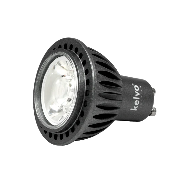 kelvo® KYRON 3° KLV-103-0002 Σποτ GU10 MR16 LED 3W 330lm CRI≥90 3° AC 220-240V IP20 Θερμό Λευκό 2700K Dimmable - CREE XPE Chip - Γκρι Ανθρακί Ματ - Μ5 x Π5 x Υ5.8cm - 3 Χρόνια Εγγύηση