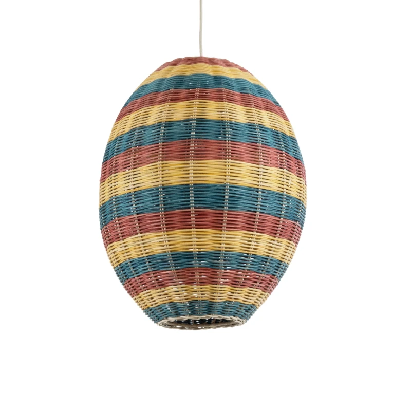 GLOBOSTAR® CABALLEROS 02065 Boho Κρεμαστό Φωτιστικό Οροφής με Ντουί 1 x E27 AC 220-240V IP20 - Πολύχρωμο - Μ40 x Π40 x Υ50cm