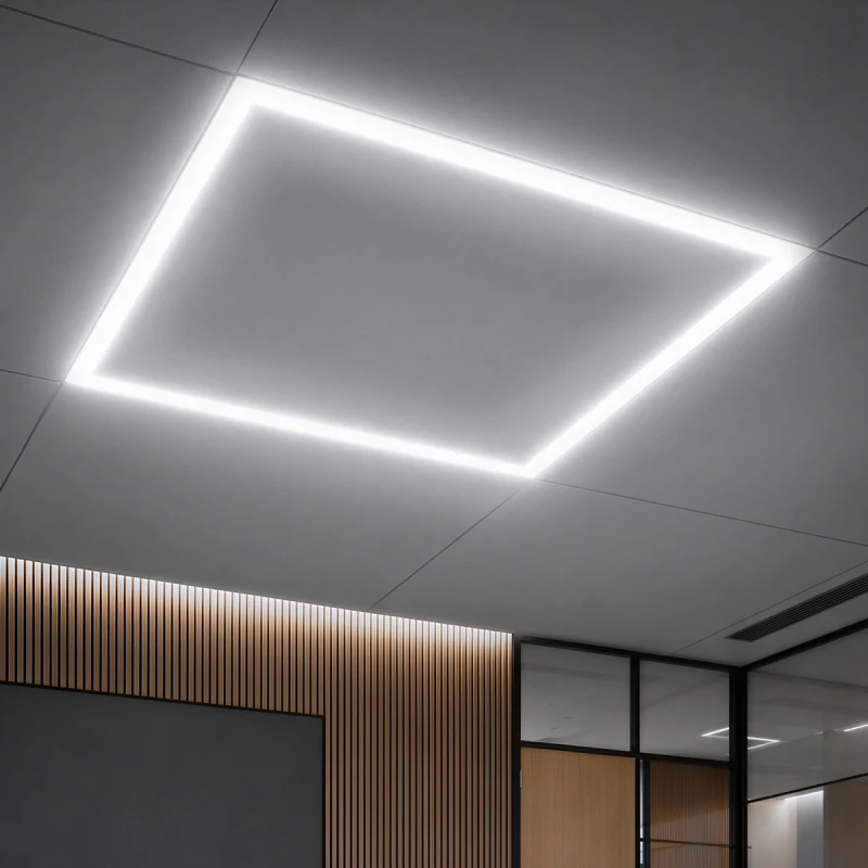 GloboStar® 60368 Χωνευτό LED Panel Linear Frameless Super Slim 60x60cm 48W 5760lm 120° CRI≥85Ra AC 220-240V IP44 Μ60 x Π60 x Υ1.5cm - Ψυχρό Λευκό 6000K - TÜV Certified Driver - 5 Years Warranty