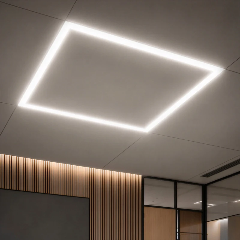 GloboStar® 60369 Χωνευτό LED Panel Linear Frameless Super Slim 60x60cm 48W 5520lm 120° CRI≥85Ra AC 220-240V IP44 Μ60 x Π60 x Υ1.5cm - Φυσικό Λευκό 4500K - TÜV Certified Driver - 5 Years Warranty