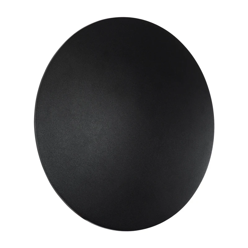 GLOBOSTAR® HELIO-R 60661 Μοντέρνο Φωτιστικό Τοίχου - Απλίκα LED 12W 1200lm 120° AC 220-240V Αδιάβροχο IP65 Θερμό Λευκό 2700K - Lumileds SMD Chip & TÜV SÜD Driver - Μαύρο Ματ - Μ26 x Π26 x Υ5cm - 5 Χρόνια Εγγύηση