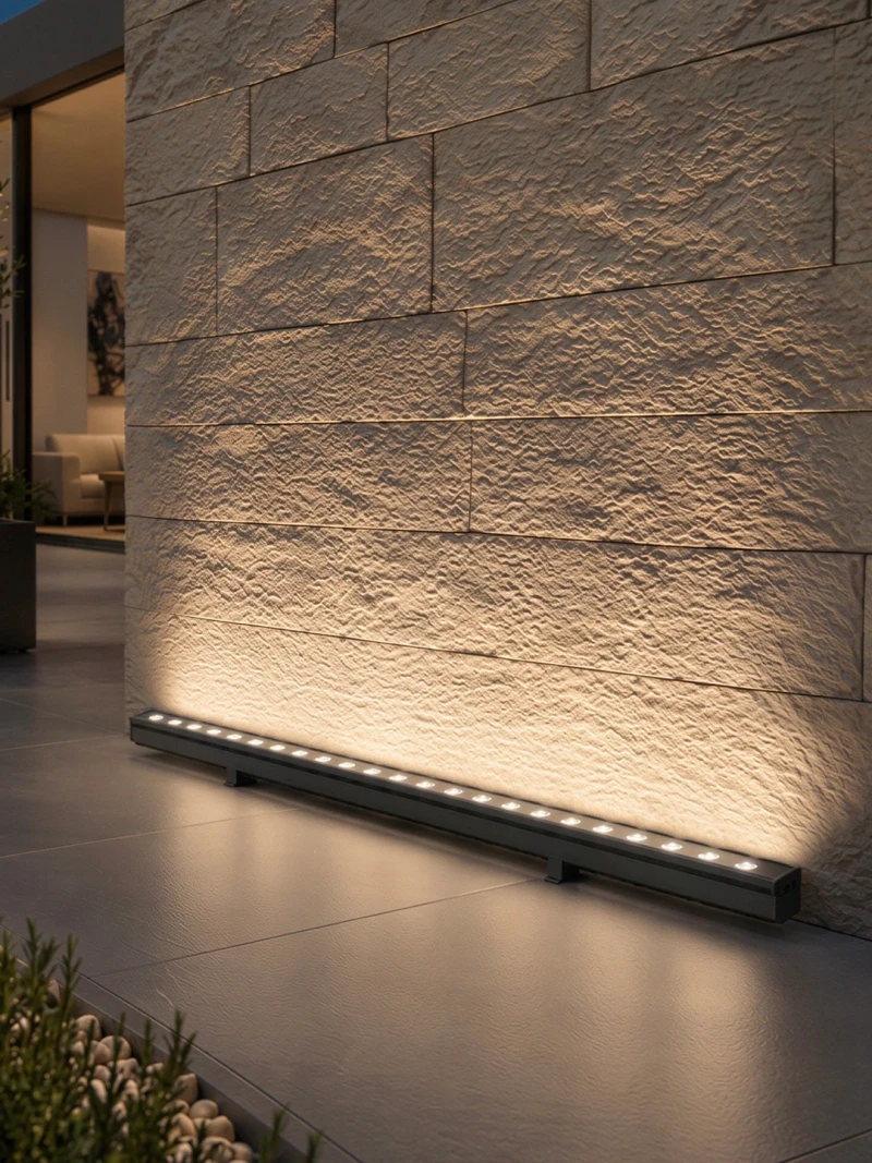GLOBOSTAR® WASHERMARGO 90152 Μπάρα Φωτισμού Wall Washer LED 24W 2760lm 30° DC 24V Αδιάβροχο IP65 Φυσικό Λευκό 4500K Dimmable - Bridgelux SMD Chip - Γκρι Ανθρακί Ματ - Μ100 x Π4 x Υ5cm - 3 Χρόνια Εγγύηση