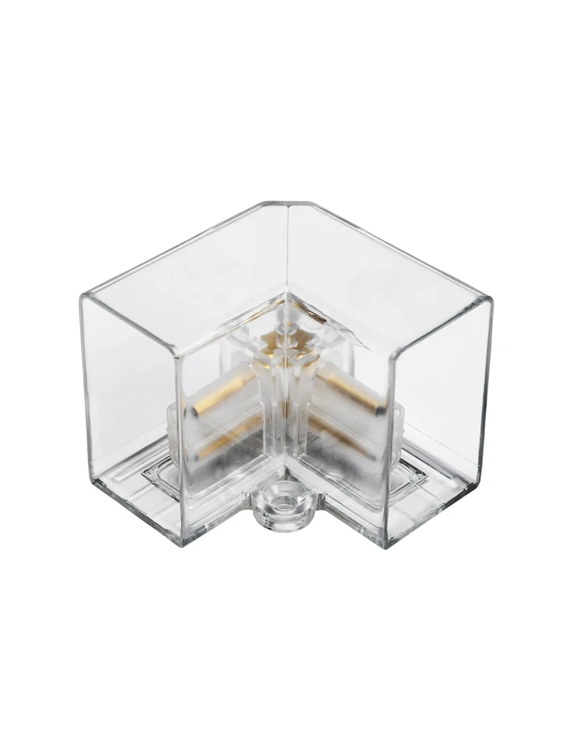GLOBOSTAR® HEXON GLB-101-0094 Σύνδεσμος Γ 90° AC 220-240V IP20 - Διάφανο - Μ4.5 x Π4.5 x Υ4cm