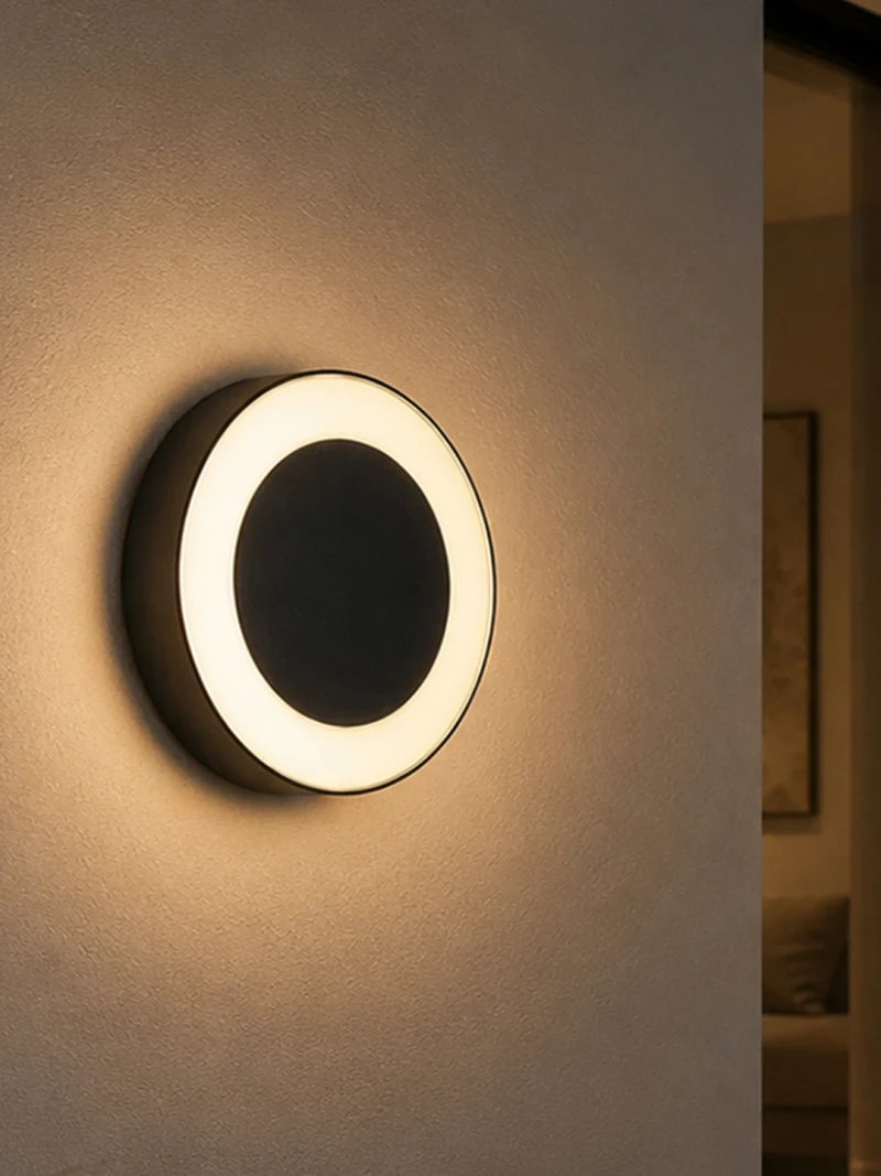 GLOBOSTAR® LINEART GLB-103-0038 Φωτιστικό Τοίχου / Απλίκα LED 18W 1620lm 120° AC 220-240V Αδιάβροχο IP65 Θερμό Λευκό 2700K - Sanan SMD Chip - Μαύρο Ματ - Μ20 x Π4.5 x Υ20cm - 3 Χρόνια Εγγύηση