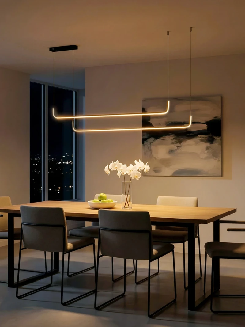 kelvo® LINARIA KLV-101-0258 Κρεμαστό Φωτιστικό Οροφής LED 72W 7200lm 180° AC 220-240V IP20 Ρυθμιζόμενο Λευκό CCT με Χειριστήριο από 2700K έως 6000K Dimmable - Lumileds SMD Chip - Μαύρο Ματ - Μ130 x Π4 x Υ25cm - 3 Χρόνια Εγγύηση
