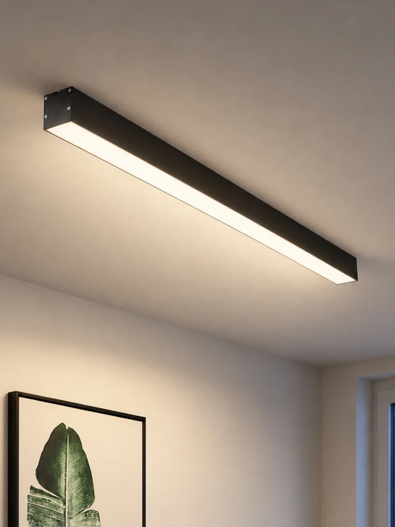 kelvo® ORION KLV-101-0362-V2 Γραμμικό Φωτιστικό Οροφής LED 72W 7200lm 120° AC 220-240V IP20 Ρυθμιζόμενο Λευκό CCT με Χειριστήριο από 2700K έως 6000K Dimmable - Lumileds SMD Chip - Μαύρο Ματ - Μ120 x Π5.5 x Υ7cm - 3 Χρόνια Εγγύηση