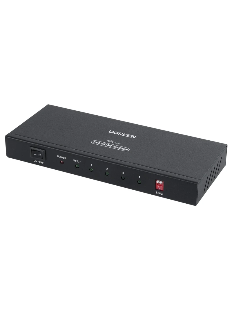 GLOBOSTAR® UGREEN-1x4 41019 Ugreen 1x4 All in One 4K HDMI Signal Splitter για LED Video Controllers - Input Signal W3840 x H2160@60Hz - Είσοδος 1 HDMI σε Έξοδο 4 HDMI - AC 220-240V IP20 - Μ17.7 x Π7.5 x Υ2cm - 2 Χρόνια Εγγύηση