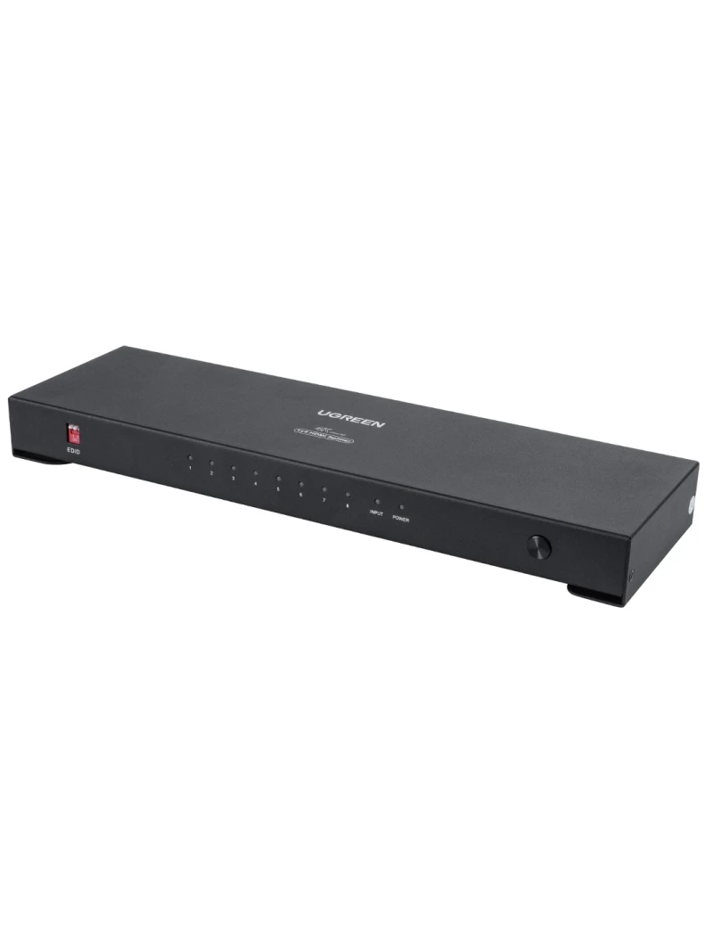 GLOBOSTAR® UGREEN-1x8 41020 Ugreen 1x8 All in One 4K HDMI Signal Splitter για LED Video Controllers - Input Signal W3840 x H2160@60Hz - Είσοδος 1 HDMI σε Έξοδο 8 HDMI - AC 220-240V IP20 - Μ30 x Π9 x Υ3.2cm - 2 Χρόνια Εγγύηση