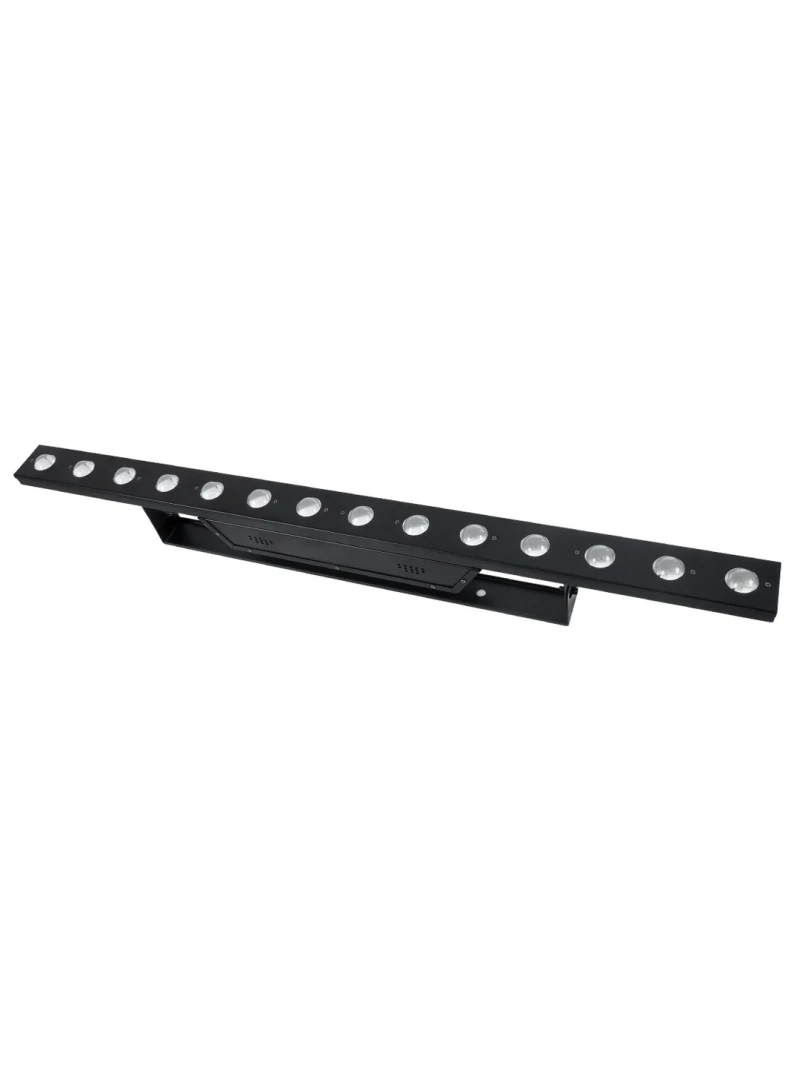 GloboStar® 51204 MEDES Επαγγελματική Μπάρα Φωτισμού Wall Washer LED 14 x 10W 140W 8° AC 220-240V IP20 Πολύχρωμο RGB DMX512 - Μαύρο - Μ100 x Π6.5 x Υ12.5cm - 2 Χρόνια Εγγύση