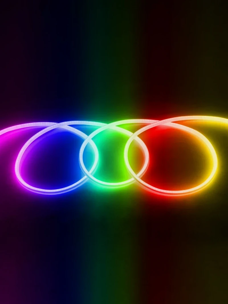 GLOBOSTAR® NEOTUBE 70588 Ταινία Neon Flex LED 18W/m 900lm/m 360° DC 24V Αδιάβροχο IP65 60 x SMD5050 Chip/m Πολύχρωμο RGB Dimmable - Sanan SMD Chip - Μ100 x Π1.7 x Υ1.7cm - 3 Χρόνια Εγγύηση