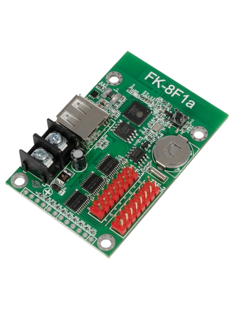 GLOBOSTAR® CARD-FK-8F1a 90094 Κάρτα Εικόνας για Πολύχρωμες RGB LED Κυλιόμενες Ψηφιακές Επιγραφές/Οθόνες DC 5V IP20 - 1536x16/768x32 Pixels - Μ6.7 x Π4.5 x Υ1.5cm - 2 Χρόνια Εγγύηση