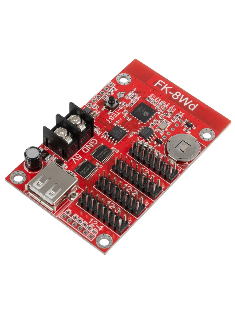 GLOBOSTAR® CARD-FK-8Wd 90095 Κάρτα Εικόνας για Μονόχρωμες Κυλιόμενες Ψηφιακές Επιγραφές/Οθόνες DC 5V IP20 - 3072x16/1536x32/1024x48/768x64 Pixels - Μ7.7 x Π4.8 x Υ1.6cm - 2 Χρόνια Εγγύηση
