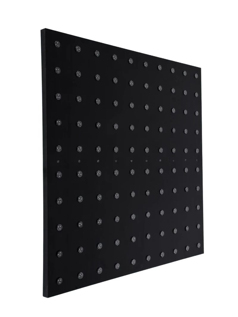 GloboStar® 90117 Digital Pixel Addressable Facade Panel - Ψηφιακό Πάνελ Πρόσοψης Κτιρίων LED SMD 3535 75W/m2 100LED/m2 100PIXEL/m2 SPI/TTL Protocol IC UCS512B 4500lm/m2 120° DC 12V IP67 RGB - Μαύρο Σώμα - Μ100 x Π100 x Υ3cm