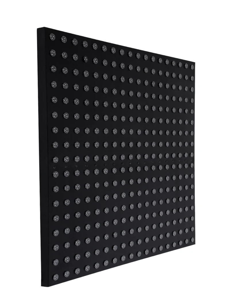 GloboStar® 90118 Digital Pixel Addressable Facade Panel - Ψηφιακό Πάνελ Πρόσοψης Κτιρίων LED SMD 3535 225W/m2 300LED/m2 300PIXEL/m2 SPI/TTL Protocol IC UCS512B 13500lm/m2 120° DC 12V IP67 RGB - Μαύρο Σώμα - Μ100 x Π100 x Υ3cm
