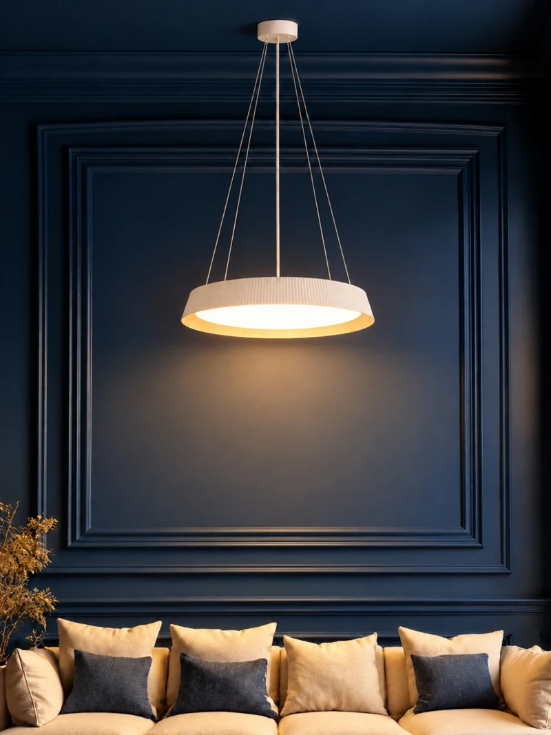 kelvo® LUMORA KLV-101-0583 Κρεμαστό Φωτιστικό Οροφής LED 36W 3600lm 120° AC 220-240V IP20 Ρυθμιζόμενο Λευκό CCT με Διακόπτη στο Driver 2700K/4500K/6000K Triac Dimmable - Lumileds SMD Chip & ENEC/TÜV Driver - Λευκό Ματ & Εφέ Ξύλου - Μ53 x Π53 x Υ7cm - 5 Χρ
