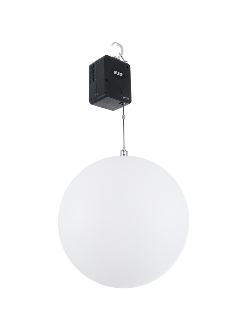 GloboStar® 51203 LIFT BALL Επαγγελματικό Φωτιστικό Ειδικών Εφέ Φ60cm KINETIC BALL Light CREE LED 4in1 15W - 15 x 1W LED SMD Chips RGBW - Μέγιστο Μήκος Ανύψωσης 3.5 Μέτρα - AC 220V-240V DMX512 Display on Body - Μαύρο - Μ17 x Π13 x Υ26cm - 2 Χρόνια Εγγύση